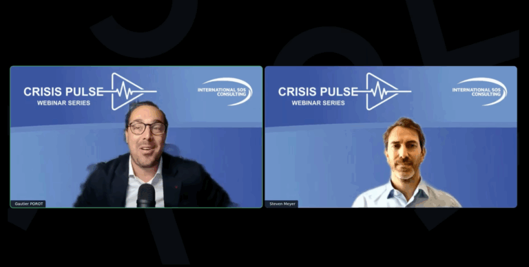 Cyber Crisis Pulse webinar International SOS - Steven Meyer - Gautier Porot