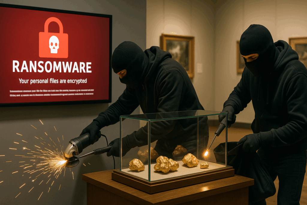 Ransomware lead to gold heist