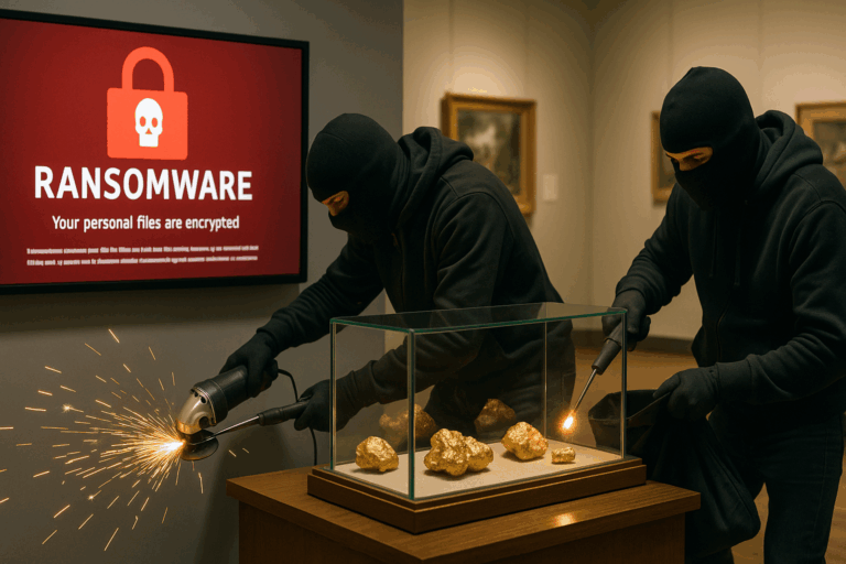 Ransomware lead to gold heist
